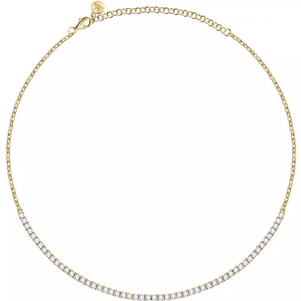 Collana girocollo argento dorato collezione scintille - Gioielleri Iarlori