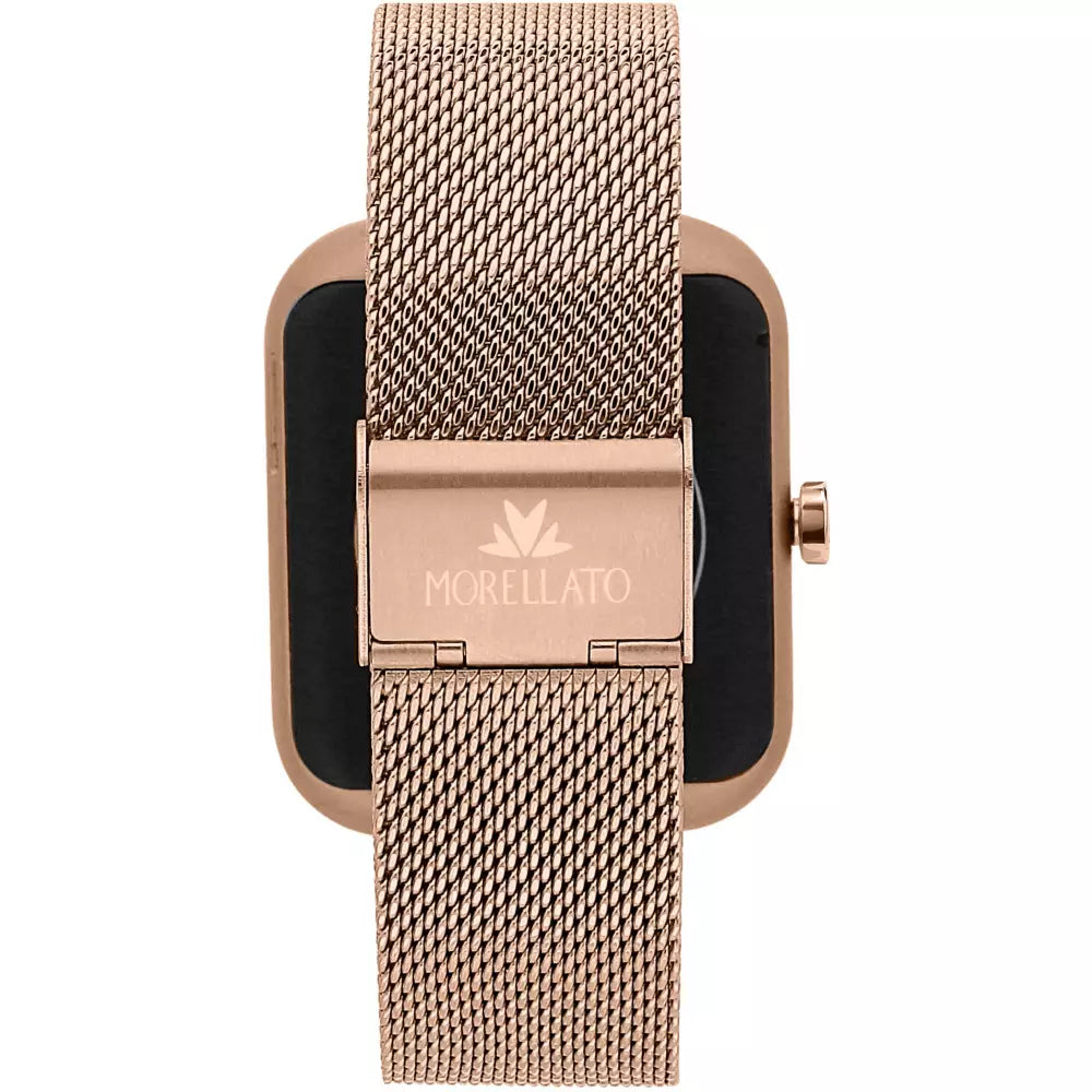 Smartwatch M-02 cassa oro rosa in maglia milano - Gioielleri Iarlori